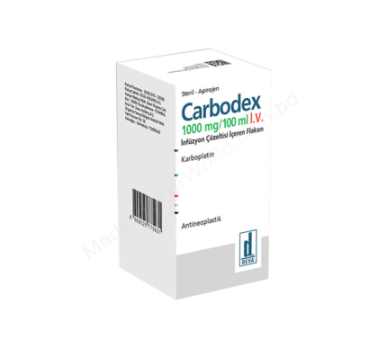 CARBOPLATIN (Carbodex 150mg / 15ml / 450mg / 45ml / 50mg / 5ml / 600mg / 60ml) Rx