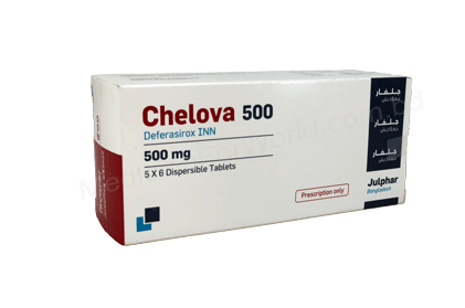 Deferasirox (Chelova 250mg/ 500mg) Rx