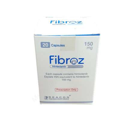 Nintedanib (Fibroz 100mg/150mg) Rx