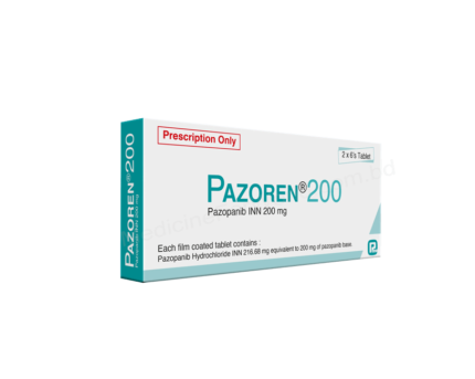 Pazopanib (Pazoren 200mg) Rx