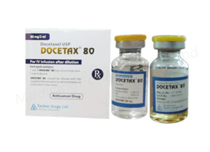 Docetaxel (Docetax 20mg/ 0.5ml/ 80mg/ 2ml) Rx