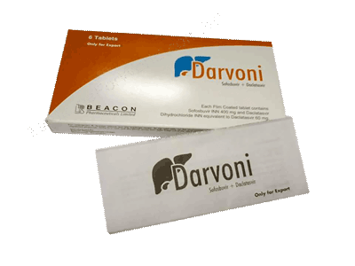 Sofosbuvir + Daclatasvir (Darvoni 400mg+60mg)