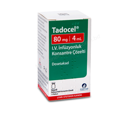 Docetaxel (Tadocel 20mg/ 1ml/ 80mg/ 4ml) Rx