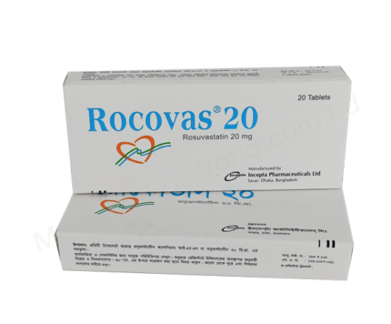 Rosuvastatin (Rocovas 20mg) Rx