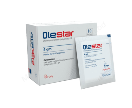 Cholestyramine Resin (Olestar 4gm) Rx