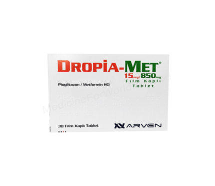 Pioglitazone+Metformin (Dropia-met 15/500mg/15/850mg) Rx