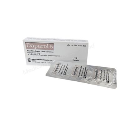 Dapagliflozin (Daparol 5mg) Rx