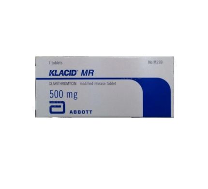 CLARITHROMYCIN (KLACID MR 500mg) Rx