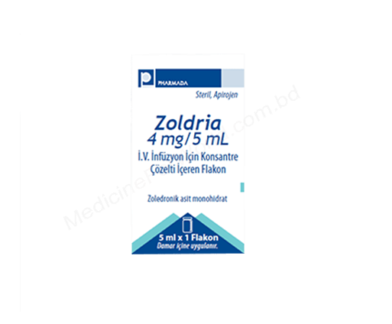 Zoledronic Acid Injection (Zoldria 4mg/ 5ml) Rx