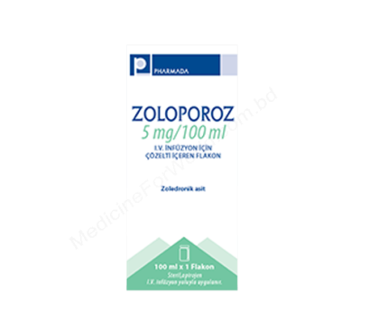 Zoledronic Acid Injection (Zoloporoz 5mg / 100ml) Rx